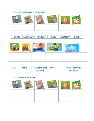 Story comprehension worksheet