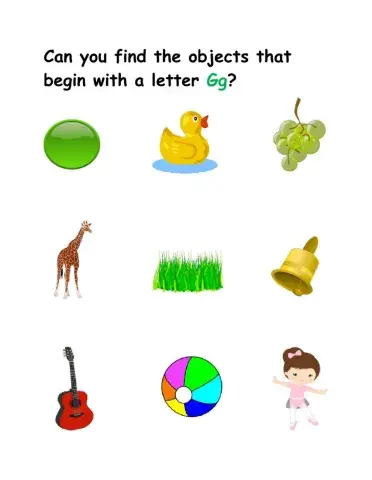 Letter G Sounds