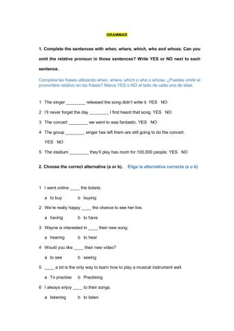 Revision 4ºESO (Unit 6)