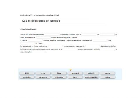 Las migraciones de Europa