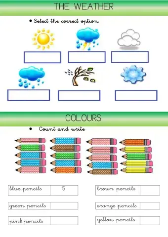 The weather and colours