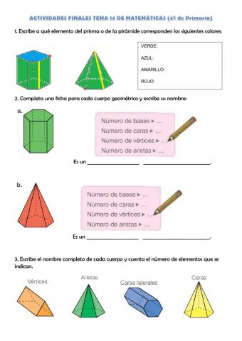 Actvidades finales tema 14 Matemáticas