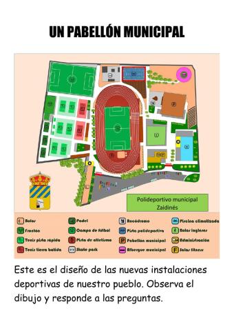 El plano del Polideportivo