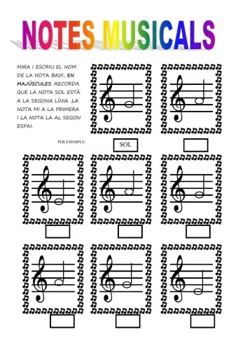 Notes musicals s-m-l
