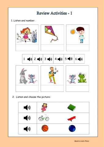 Review activities - 1