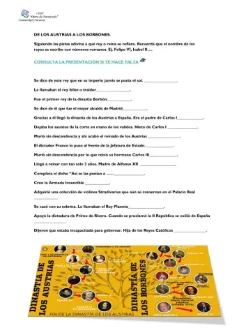 De los Austrias a los Borbones