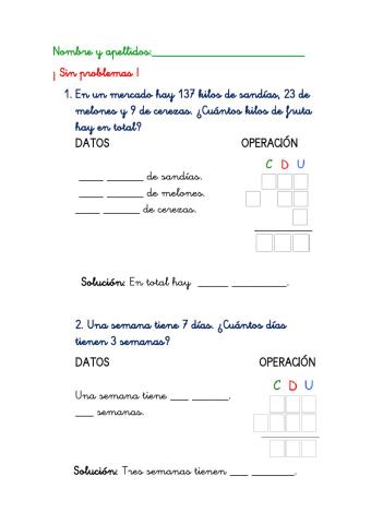 Resolución problemas