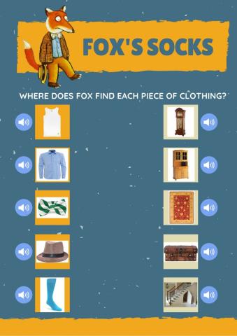 Fox's socks matching game