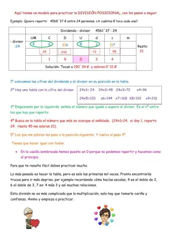División posicional ABN