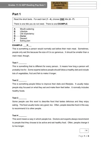 Food around the world