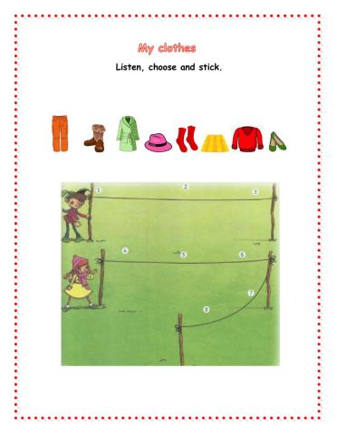 My clothes - listening