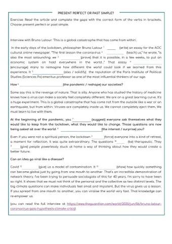 Present perfect or past simple