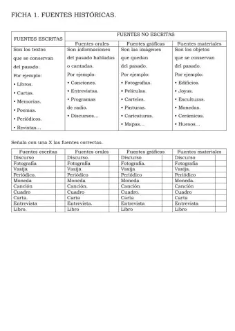 Fuentes históricas
