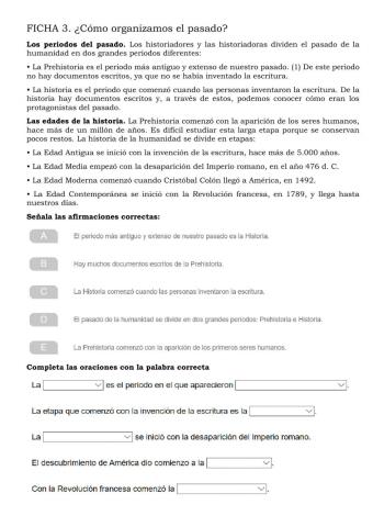 Cómo organizamos el pasado