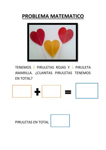 PROBLEMA MATEMATICO PIRULETAS