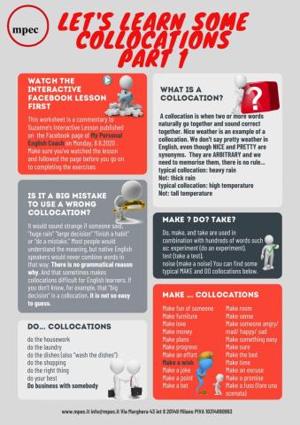 Collocations Make-do-have-take