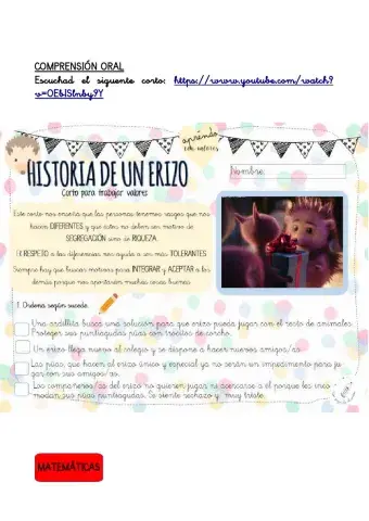 Lengua y mates 8 de junio