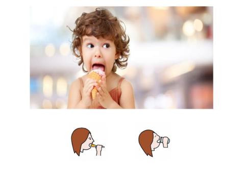 Discriminar acciones comer-beber