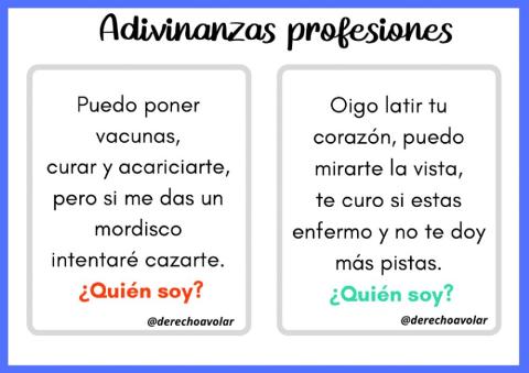 Adivinanzas de profesiones