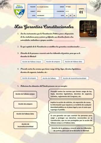 Garantías constitucionales
