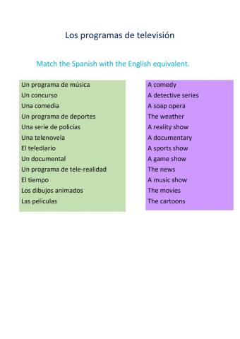 Los programas de television