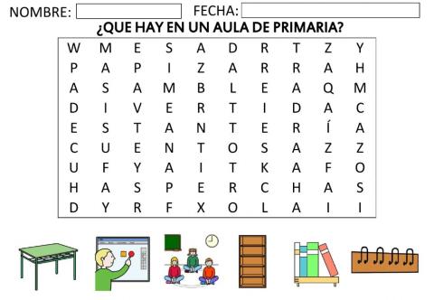 Sopa de letras DIFÍCIL