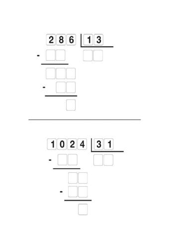 Divisiones de dos cifras