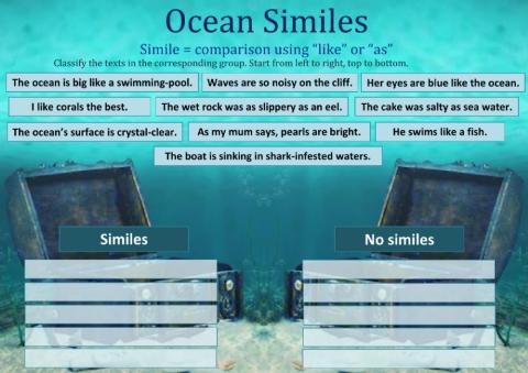 Ocean similes