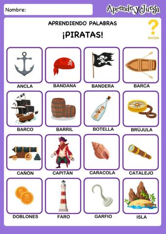 Vocabulario Piratas