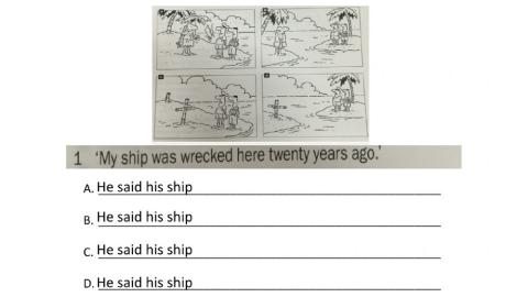 Reported Speech practice