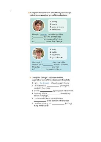 Comparatives and Superlatives