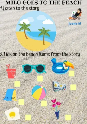 Milo goes to the beach