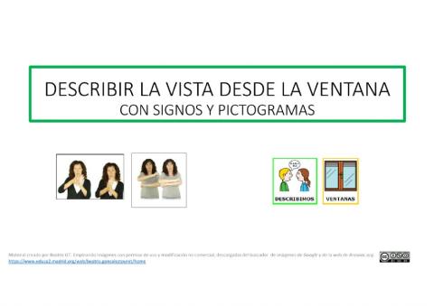 Describir con signos y pictogramas