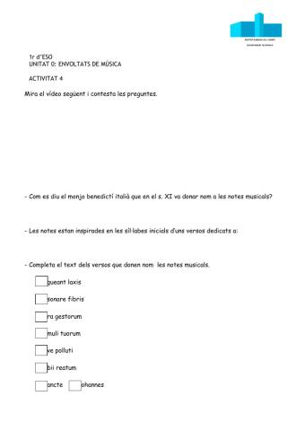 Història de les notes i l'escriptura musical.