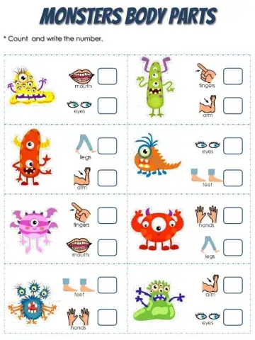Monsters Body Parts