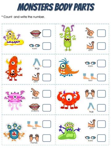 Monsters Body Parts