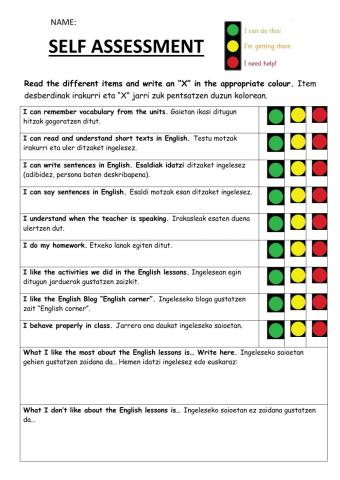 LH4 Self assessment