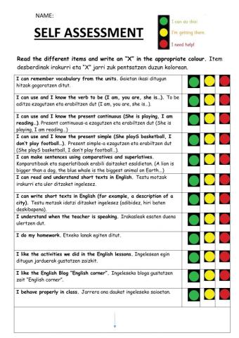 LH5 self assessment