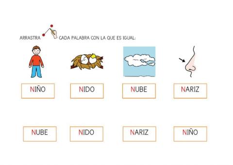 Lectura global letra N