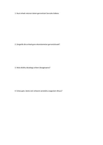 Erleen garrantzia gure ekosistemetan