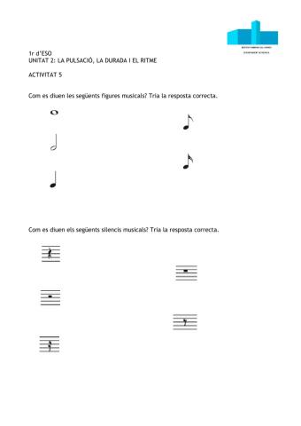Figures i silencis musicalc, pulsació i equivalències.