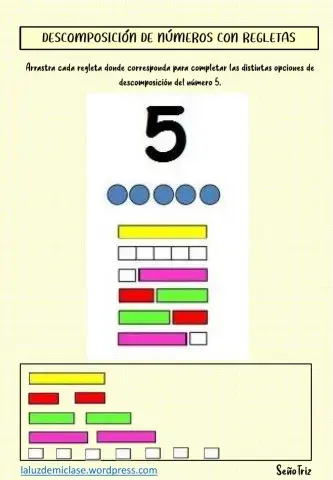 Descomposición numérica con regletas