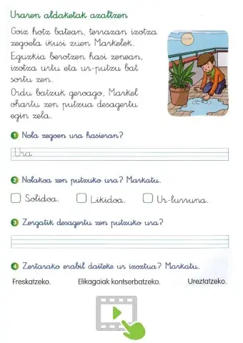 Uraren aldaketak azaltzen