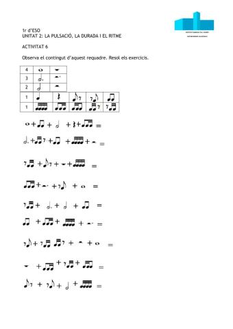 Sumar pulsacions (figures i silencis musicals)