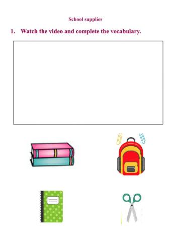 School supplies