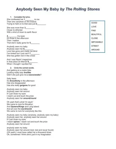 Anybody seen my baby The Rolling Stones