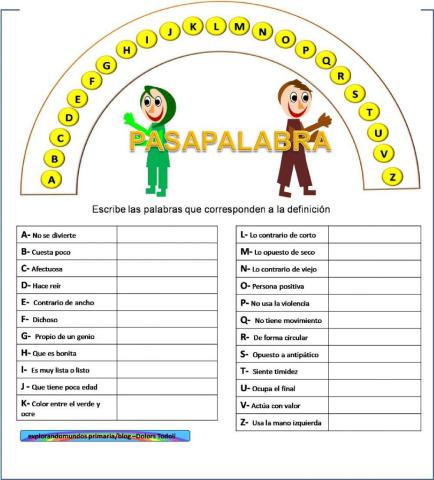 Pasapalabra Lengua