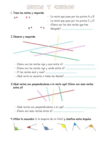 Rectas y ángulos