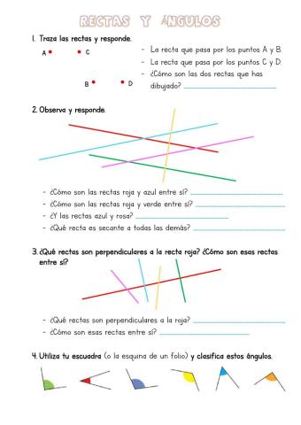 Rectas y ángulos