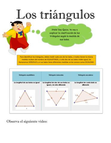 Clasificación de los triángulos